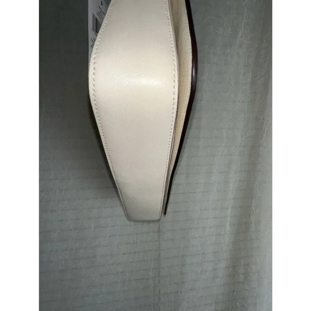 kate spade Staci Meringue Ivory Gold Tone Saffiano Leather Small Hobo Bag